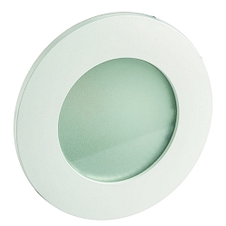 Plafonnier encastr� CALINA COB rond, rigide IP54, opale, blanche, laqu� gradable