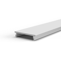 accessories profile cover TKP25/42 OPAL 2M flat, opal white 200cm