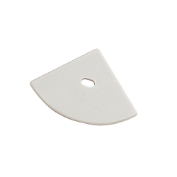 end cap EP30/30 round, built-in version, with feed-in option, aluminium