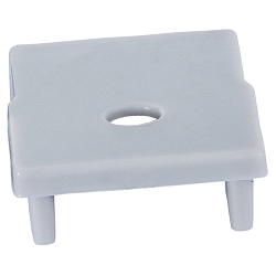 end cap PFH405 / PFH408 (COMBINED WITH COVER PFH892) high, with feed-in option, with cable hole, grey