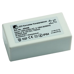Driver de LED OUTDOOR 700MA / 3-6W courant constant, commutable, blanche