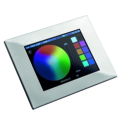 Ecran tactile LCD RGB DMX TOUCHSCREEN version pour montage encastré, RGB, 5 canaux