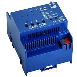Variateur KNX ACTOR / SERIES INSTALLATION constante de tension, 4 canaux, Contrôlable par KNX, bleu