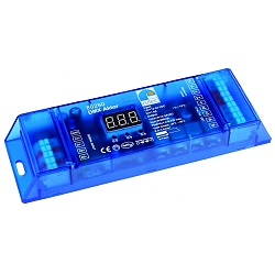 Variateur DMX 512 ACTOR / 350MA / 960W / 5 COLOUR 4 canaux, contrôlable par DMX, bleu