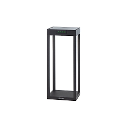 battery solar lamp RADIA MINI with sensor IP65, graphite grey