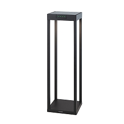 Lampe solaire � accu RADIA MAXI avec capteur IP65, gris graphite