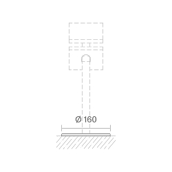 Plaque de base pour lampadaires extérieurs HELIOSTEPPER, gris graphite