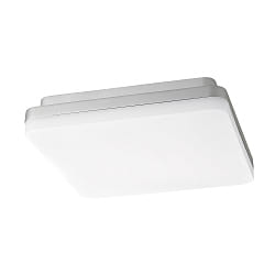Luminaire de surface SQUARE 27 avec capteur IP54, argent 