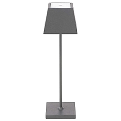 Lampe de table � accu NUINDIE angulaire, CCT Switch, dimmable IP54, gris graphite gradable