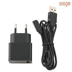 Charging cable NUINDIE EASY-CONNECT, incl. power supply unit, 120cm, black