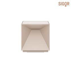 Lampe de table  accu NUTALIS IP54, beige dune gradable