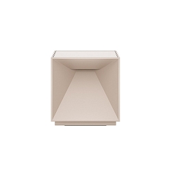 battery table lamp NUTALIS 10X10CM cube shape, CCT Switch, with touch dimmer, with charger IP54, dune beige dimmable