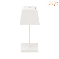 Lampe de table  accu NUINDIE MINI IP54, blanc neige gradable