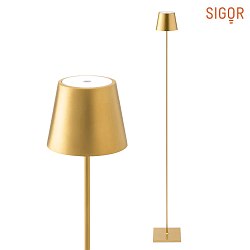 Lampadaire  accu NUINDIE rond IP54, or gradable