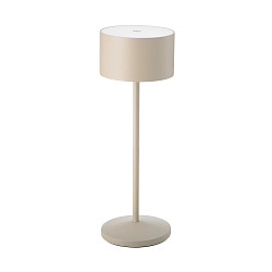 battery table lamp VELUNA up / down, CCT Switch, set of 1, with touch dimmer IP44, dune beige dimmable