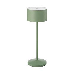 battery table lamp VELUNA up / down, CCT Switch, set of 1, with touch dimmer IP44, sage green dimmable