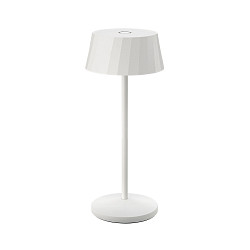 battery table lamp FACETTA down, CCT Switch, set of 1, with touch dimmer IP44, snow white dimmable