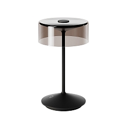 Lampe de table à accu NUMOTION CCT Switch, avec variateur tactile IP54, couvert de poudre, noir nuit gradable