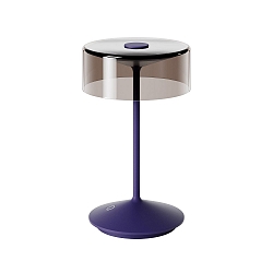 Lampe de table � accu NUMOTION CCT Switch, avec variateur tactile IP54, couvert de poudre, bleu prune gradable