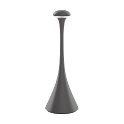 battery table lamp NUDROP CCT Switch, with touch dimmer IP54, graphite grey dimmable