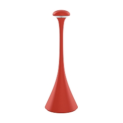 battery table lamp NUDROP CCT Switch, with touch dimmer IP54, fire red dimmable