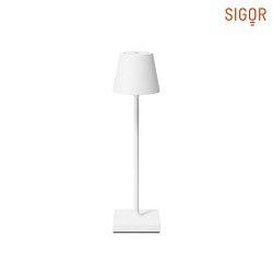 Lampe de table  accu NUINDIE POCKET IP54, blanc neige gradable