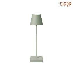Lampe de table  accu NUINDIE POCKET IP54, vert sauge gradable
