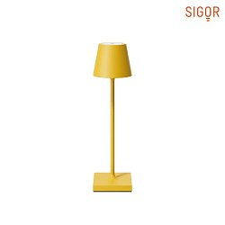 Lampe de table  accu NUINDIE POCKET IP54, jaune soleil gradable