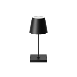 Lampe de table � accu NUINDIE MINI USB-C rond IP54, noir nuit gradable