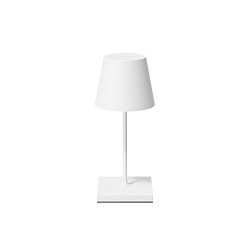 Lampe de table � accu NUINDIE MINI USB-C rond, CCT Switch, avec variateur tactile IP54, blanc neige gradable