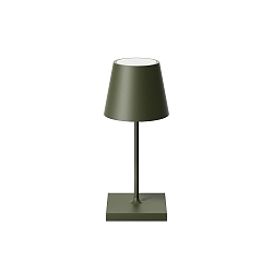 Lampe de table � accu NUINDIE MINI USB-C rond, CCT Switch, avec variateur tactile IP54, vert sapin gradable