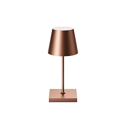 Lampe de table � accu NUINDIE MINI USB-C rond, CCT Switch, avec variateur tactile IP54, bronze anodis� gradable