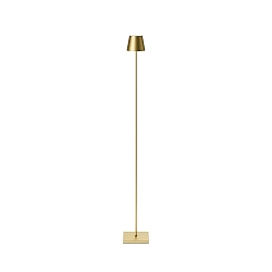 Lampadaire � accu NUINDIE USB-C haut / bas, avec connexion USB, CCT Switch, avec variateur tactile IP54, or gradable