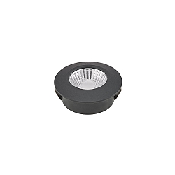 Lumi�re encastr�e DILED 60 plat, rigide, Dim-To-Warm IP30, noir gradable 5W 300lm 2100-2700K 36� 36� CRI 95