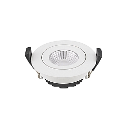 Lumi�re encastr�e DILED 68 pivotant IP20, blanche gradable 6W 380lm 3000K 36� 36� CRI 95
