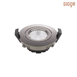 recessed luminaire DILED 68 swivelling, Dim-To-Warm IP30, chrome, black dimmable 6W 360lm 2100-2700K 36 36 CRI 95