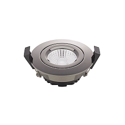 Lumi�re encastr�e DILED 68 pivotant IP20, chrome, noir gradable 6W 380lm 3000K 36� 36� CRI 95
