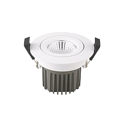 Lumière encastrée DILED 68 pivotant IP20, blanche gradable 10W 730lm 4000K 36° 36° CRI 95