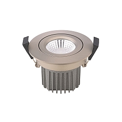 Lumière encastrée DILED 68 pivotant IP20, acier gradable 10W 640lm 2700K 36° 36° CRI 95