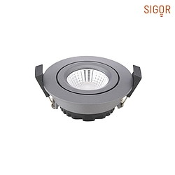 recessed luminaire DILED 68 swivelling IP20, anthracite dimmable 6W 380lm 3000K 36 36 CRI 95