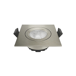 Lumière encastrée DILED angulaire IP20, acier gradable 6W 370lm 2700K 45° 45° CRI 95