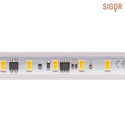 High voltage LED Strip, 72 LED/m, 25m roll, 120°, 14W/m, IP65, 2700K