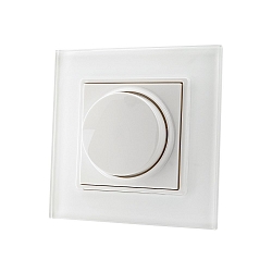 luxigent Wall remote control rotary knob 1 channel, RGB, reach 20-30m, flat design, removable frame