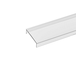Cover for Surface profile 20, flush, length 100cm, opal