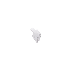 Embout SCHMAL 6 avec trou pour c�ble, blanche