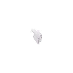 Embout SCHMAL 6 sans trou pour c�ble, blanche