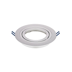Lumière encastrée AR111 IP20, aluminium brossé