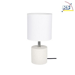 Lampe de table STRONG ROUND rond E27 IP20 noir , blanche