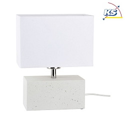 Lampe de table STRONG DOUBLE E27 IP20 chrome, blanche