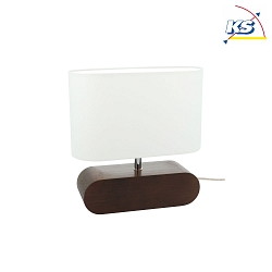 Lampe de table MARINNA E27 IP20 chrome, noisette, blanche